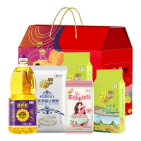 中粮福临门 中粮福临门唯粹福小厨大礼包D型 米面粮油杂粮礼盒节日团购3360g+1.45L