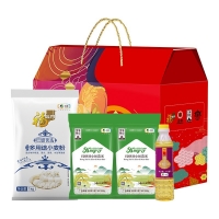 中粮福临门 中粮福临门悦享伴手礼礼包B型 米面油组合礼品团购企业福利2000g+400ml