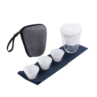 拓牌（亮光）中国白-快客杯家用白瓷功夫茶具套装