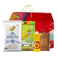 中粮福临门 中粮福临门悦享伴手礼礼包H型 米面油组合礼品团购企业福利3625g+700ml