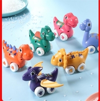 欣格 小恐龙套装儿童霸王龙三角龙仿真动物模型宝宝玩具车男孩新款礼盒