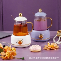 沛雅陶瓷 养生壶600ml 办公室煮茶器家用花茶壶养生壶煮茶器玻璃烧水壶