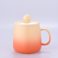 沛雅陶瓷 渐变星球杯400ml 创意太空宇航员水杯大容量陶瓷杯彩盒款