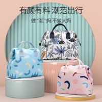 中晟箱包 轻便妈咪包2023新款时尚宝妈手提包外出多功能大容量斜挎母婴包