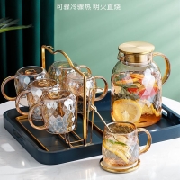 兰陵壶 凉水壶耐热玻璃杯大容量家用办公夏日凉白开水壶