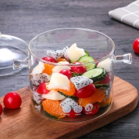 大容量双耳玻璃炖汤锅 高硼硅大容量养生熬汤锅