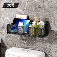 厨房置物架免打孔壁挂沥水架铁丝网储物篮带挂钩葱姜蒜调料收纳筐