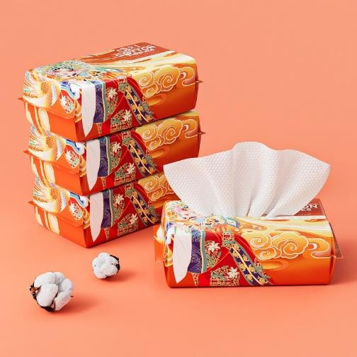 一次性洗脸巾，干湿两用，不易掉絮