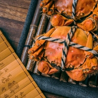 【活蟹】天匠食鲜工坊二龙腾飞大闸蟹礼盒 海鲜水产 公蟹3.0两 母蟹2.0两 4对8只